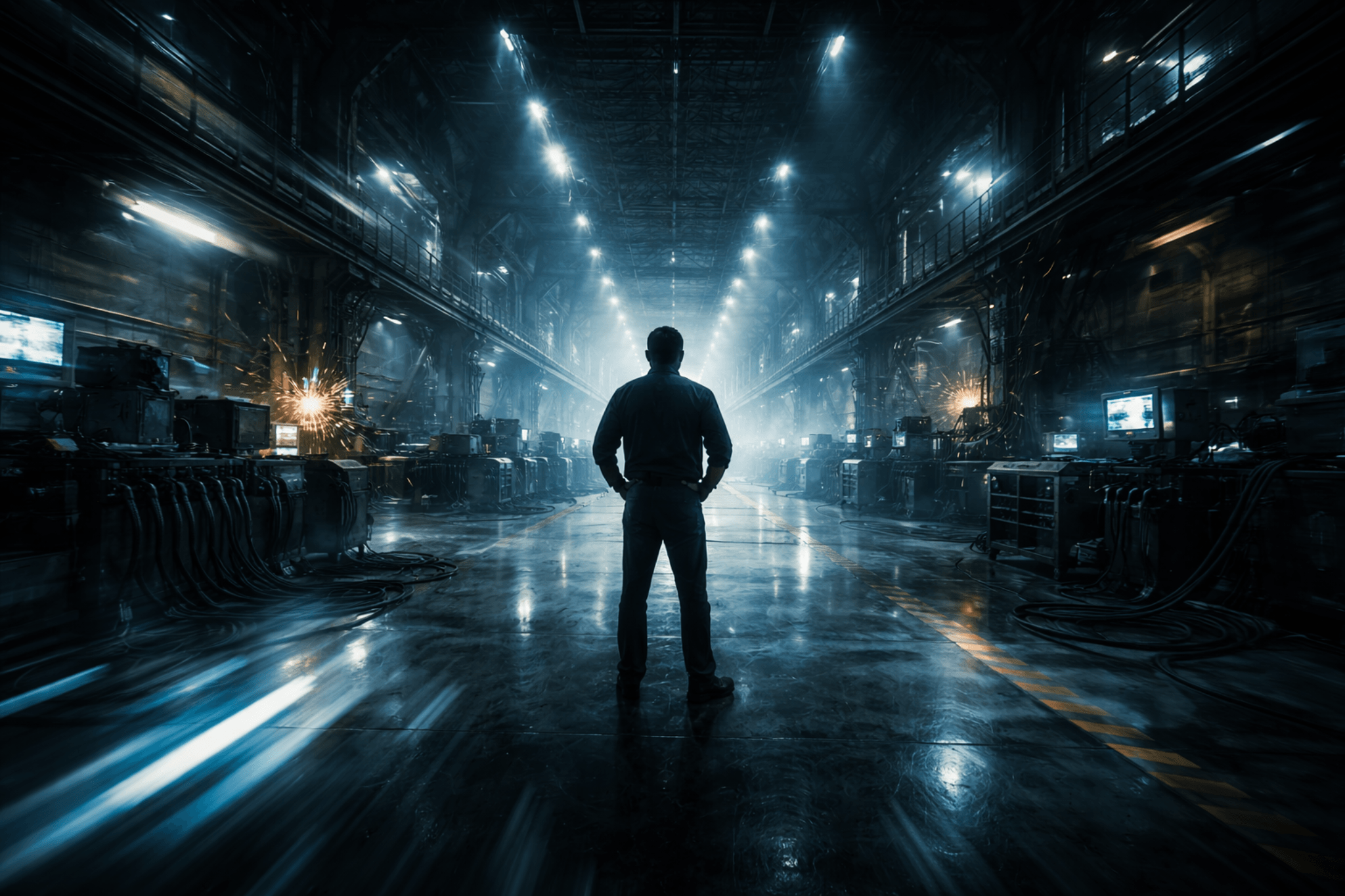 Competence under pressure - cinematic, immersive industrial scene